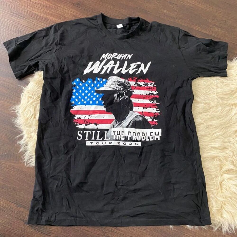 Nwot Black Morgan Wallen Still The Problem Tour 2026 T-shirt Size L